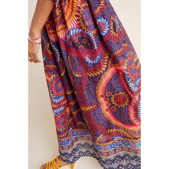 Anthropologie Maren Embroidered Maxi Dress - Picture 4 of 5